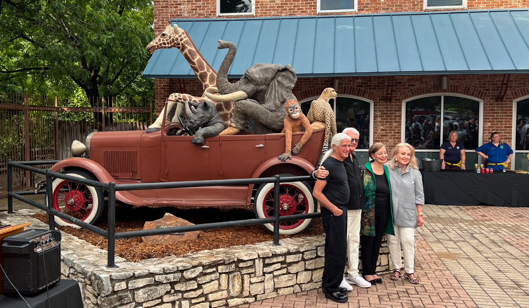 On the Road to Extinction” sculpture unveiling at Cameron Park Zoo