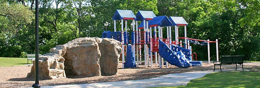 Photo of playground in Anniversary Park. 