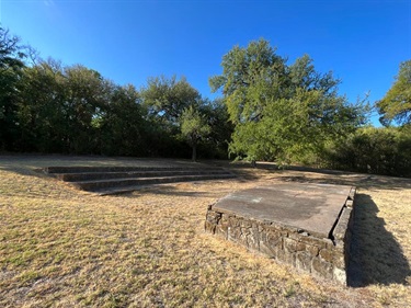 Rustic amphitheater at Bell's Hill Park