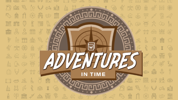 Adventures in Time logo header