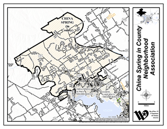 China Spring in County Map