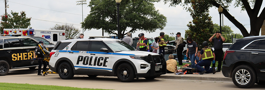 Police Car During Training
