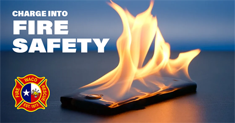 A phone on fire