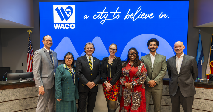 New City Attorney Kristen Hamilton-Karam with Waco City Council