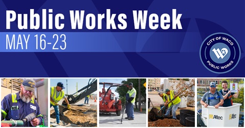 Collage of Public Works employees on the job