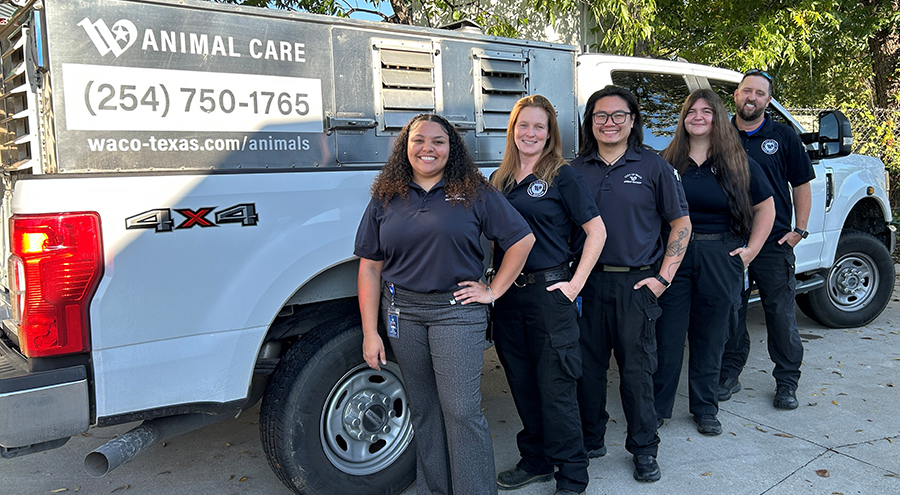 Animal Control Officers and a truck
