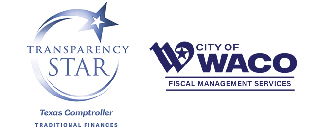 Transparency Star with City of Waco Fiscal Management Services Logo