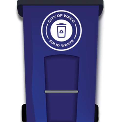 picture of Blue Recycling cart
